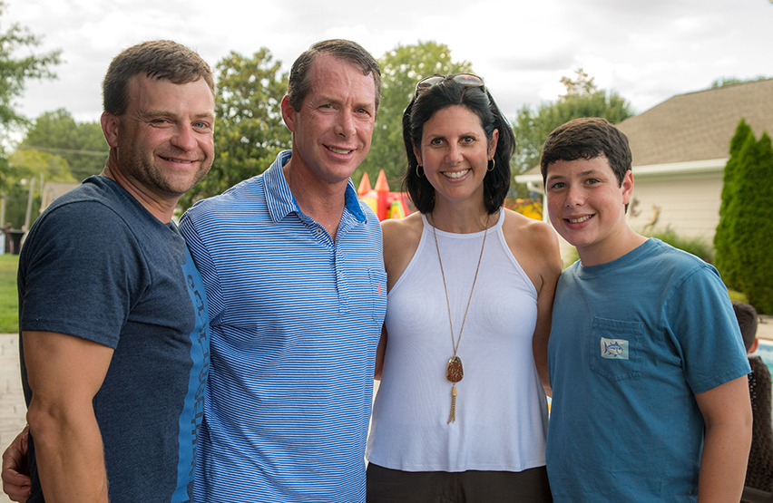 Eddie Russell and Alan, Alison and Abe Lebovitz