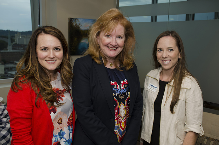 Elaine Clark, Robin Derryberry and Kirby Yost