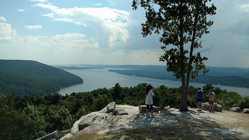 This overlook at Weathington Park offers a vista of the Tennessee River and Pisgah Gorge Falls. (Contributed by J.P. Parsons V.P. Destination Marketing, Jackson County Tourism)