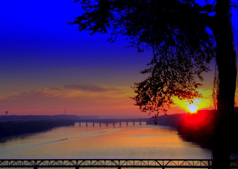 Pickwick Lake off the Tennessee River offers a great place to catch some bass or just take in Alabama's natural beauty. (Photo courtesy of Colbert County Tourism)