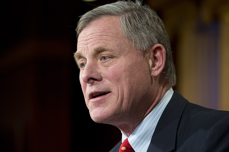 
              FILE - In this Jan. 15, 2015 file photo, Sen. Richard Burr, R-N.C. speaks on Capitol Hill in Washington. Burr is sticking to his low-key style less than three months before his re-election bid despite an unfavorable climate for Republicans and a spirited campaign from his Democratic challenger, Deborah Ross. (AP Photo/Jacquelyn Martin, File)
            
