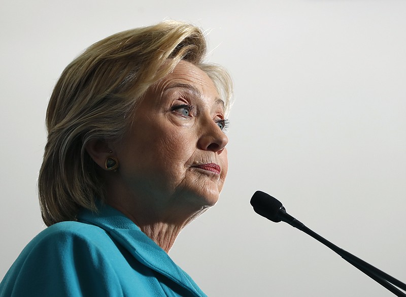 
              FILE - In this Thursday, Aug. 25, 2016, file photo, Democratic presidential candidate Hillary Clinton pauses as she speaks at a campaign event at Truckee Meadows Community College, in Reno, Nev. Republicans and Democrats sparred Sunday over whether Hillary Clinton crossed ethical lines during her tenure as secretary of state by talking with people outside the government who had contributed to her family's philanthropy foundation. (AP Photo/Carolyn Kaster, File)
            