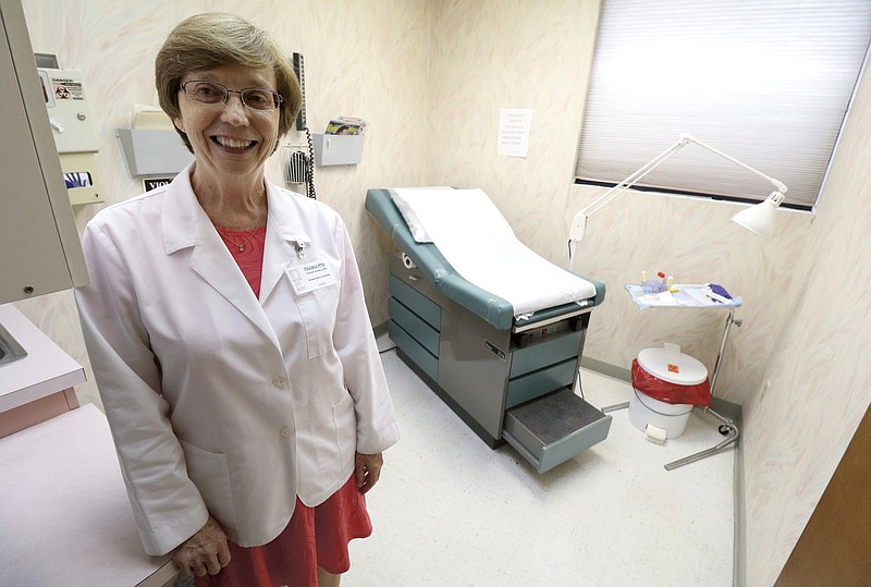 Staff Photo by Dan Henry / The Chattanooga Times Free Press- 7/29/16. Family Nurse Practitioner Charlotte Smalley speaks about working in women's health for over 20-years while at the Women's Institute for Specialized Health in Hixson, Tenn., on July 29, 2016.  