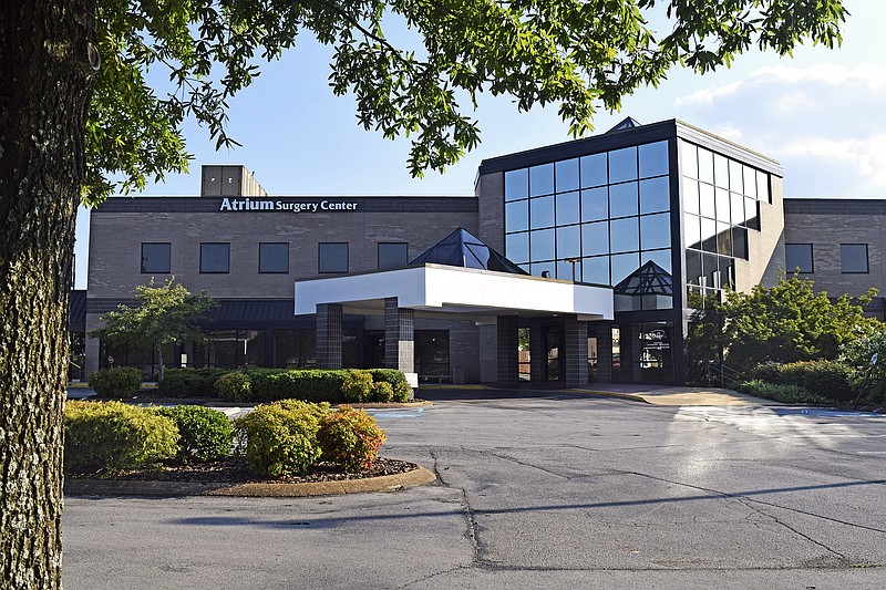 Staff Photo by Robin Rudd The Atrium Surgical Center, located at 1949 Gunbarrel Road, is for sale.