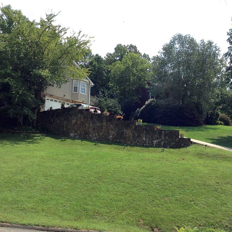 Houses face Lookout Mountain across the valley in Flintstone's Green Hills neighborhood. Property values have risen in this neighborhood, along with many others in Walker County.