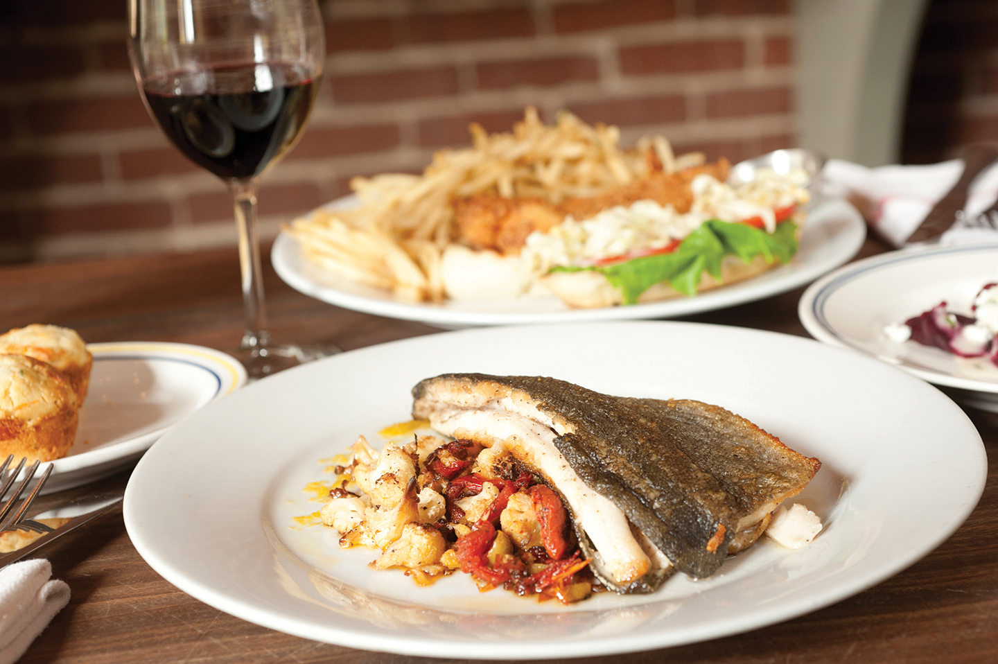 Trout with Roasted Cauliflower from Public House as prepared by Chef Nathan Lindley.