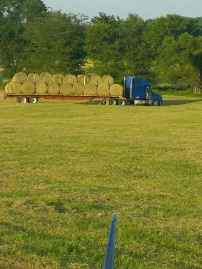 Double S Ranch in Mississippi transports free hay bales back home to Northwest Georgia to help out farmers during the drought.