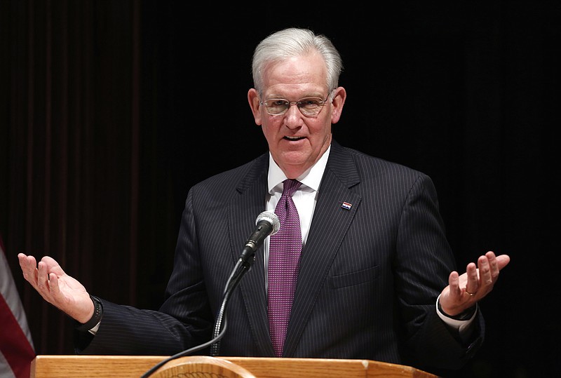 
              FILE - In this May 13, 2016, file photo, Missouri Gov. Jay Nixon speaks during a news conference at the conclusion of the legislative session at the Capitol in Jefferson City, Mo. Missouri lawmakers are set to expand Nixon's already historic status as the state's most overridden governor, a record the Democrat earned after years of clashing with a Legislature under virtually unchecked Republican control. Since Nixon took office in 2009, lawmakers have overridden 83 of his vetoes of bills and budget expenditures _ nearly four times the combined total of all other governors' overrides dating back to Missouri's territorial days in the early 1800s. (AP Photo/Jeff Roberson, File)
            