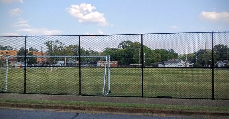 This almost 4-acre soccer field at S. Hawthorne Street and Bennett Avenue on former Tennessee Temple University land is slated for a 29-home subdivision.