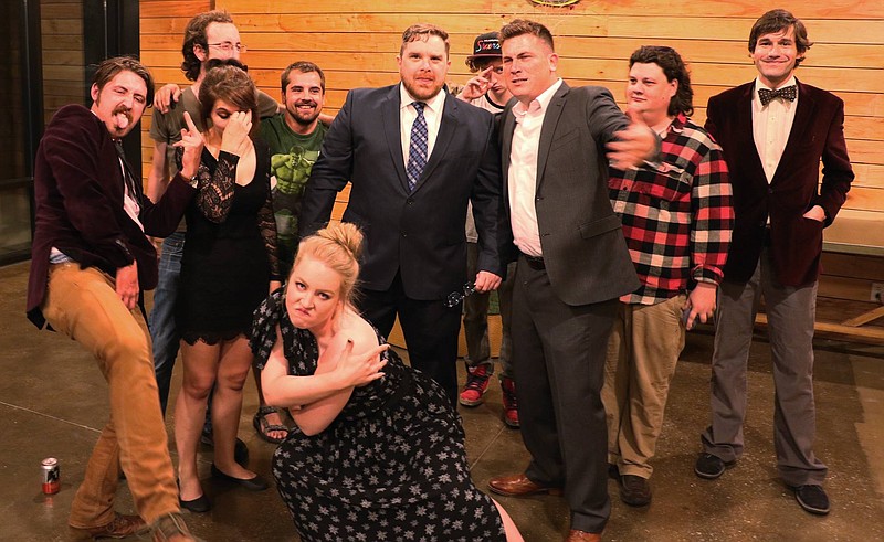 Featured in "No Adult Supervision," are Grace Holtz, kneeling, and, from left, Ryan Darling, Alex Howard, Natasha Ferrier, Reed Landry, Matt Humphries, Elijah Craan, Donnie Marsh, Ben Dalby and Jared Nipper.