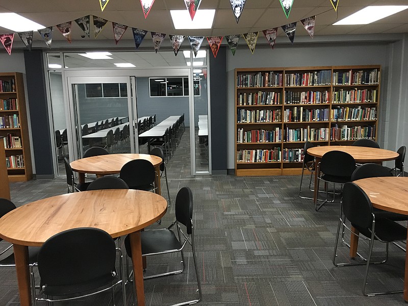 Red Bank High School's library was renovated over the summer to become more accommodating for the community, building in a new conference room and quiet area.