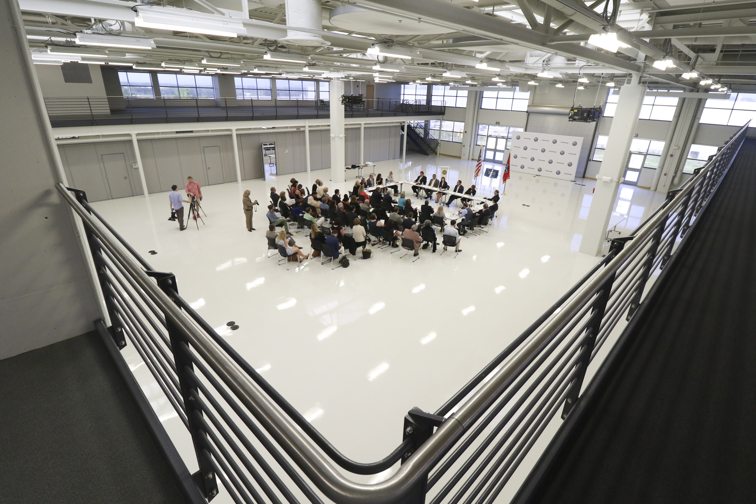 Staff Photo by Dan Henry / The Chattanooga Times Free Press- 9/20/16. The public and media attend Education Mini-Summit 2016 at the Volkswagen Conference Center on September 20, where Tennessee legislators from Hamilton County and local education officials discuss the county's public school system. The district is producing lower-than-expected test results and have Teacher's rated least effective by state measures.