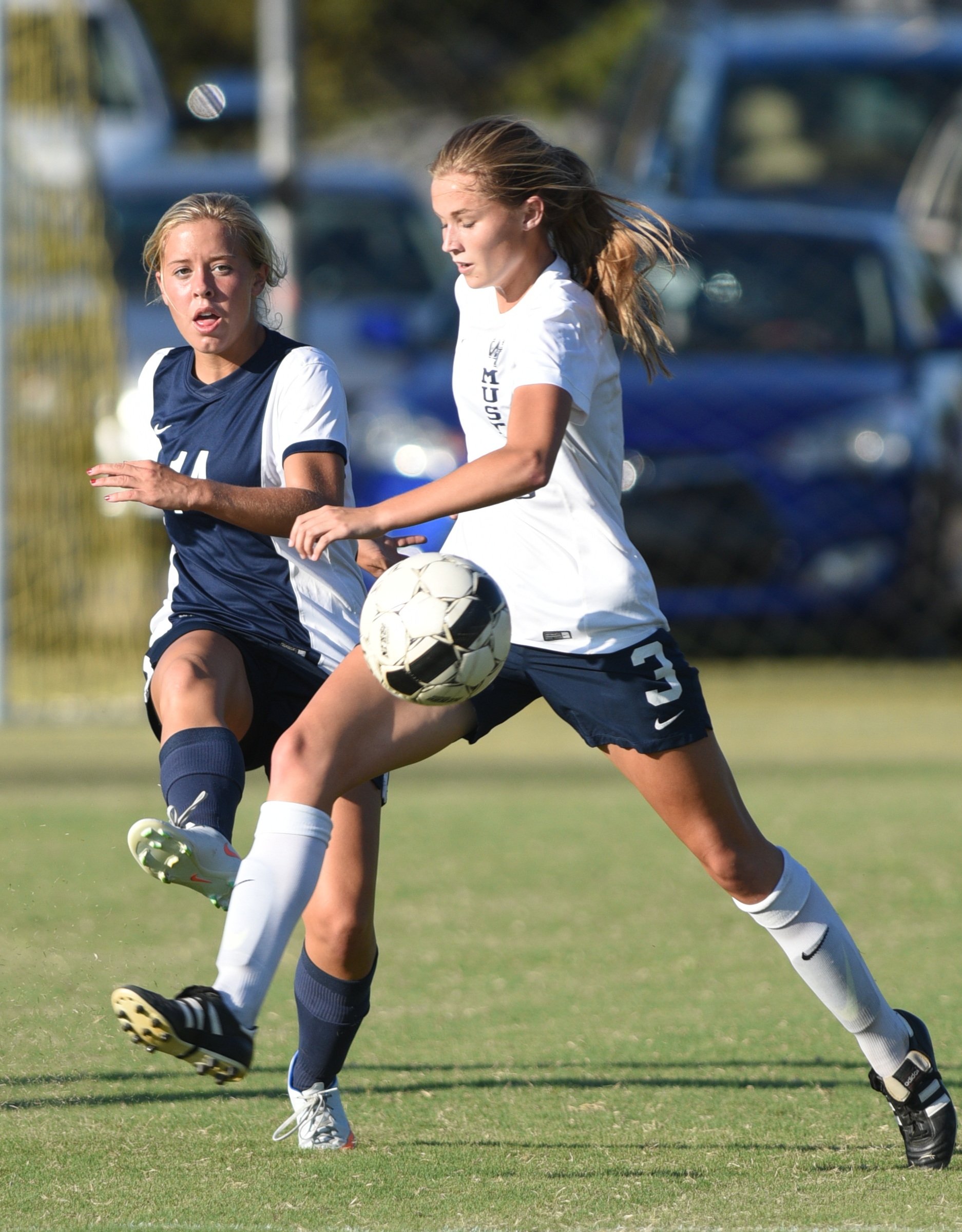 Walker Valley's Taylor Ellis and Soddy-Daisy's Grace Sims pursue the ball Tuesday, September 20, 2016 at Walker Valley High School.