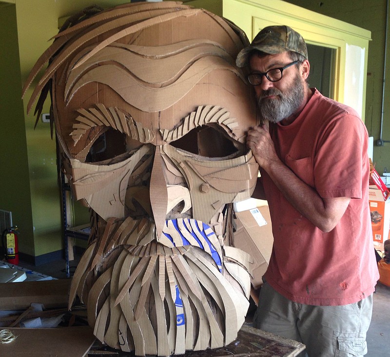 Wayne White has designed 14-foot-tall puppets depicting Civil War Gens. William Tecumseh Sherman and Patrick Cleburne as part of the Glass Street Live block party scheduled Saturday, Sept. 24.