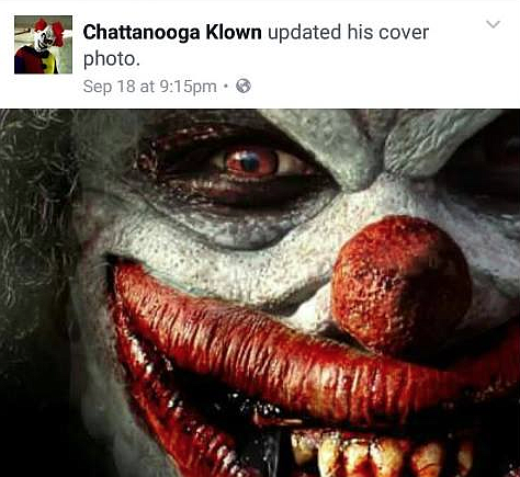 A screenshot of the Chattanooga Klown Facebook page. 