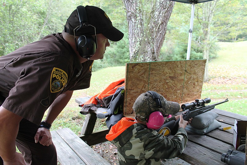 A recent JAKES Day at Moncove Lake State Park in Monroe County, W.Va., paired that state's DNR officers with youth to teach them about shooting and the outdoors.