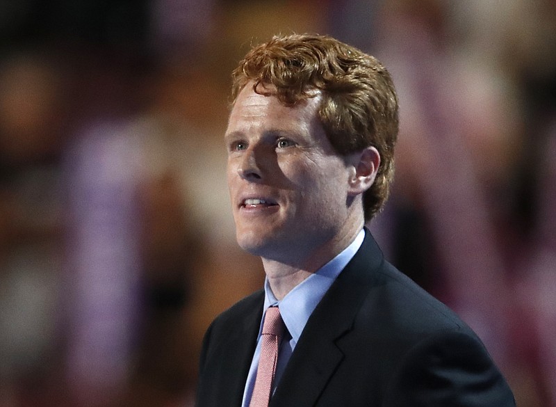 In this July 25, 2016, photo, Rep. Joe Kennedy, D-Mass., speaks during the first day of the Democratic National Convention in Philadelphia. Legislation in Congress would ensure that customers who want to post negative reviews on websites like Yelp or TripAdvisor can do so without legal repercussions. "A lot of Americans, particularly in my generation, use those reviews," says Kennedy. "You look at good reviews and you look at bad reviews and both of those are very important." (AP Photo/Paul Sancya)