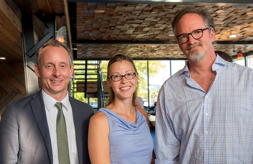 Zach Cooper, Kathleen Nolte and Bobby Stone