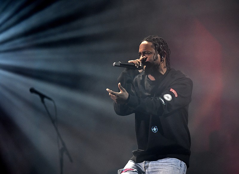 
              Kendrick Lamar performs at the Global Citizen Festival in New York., Saturday, Sept. 24, 2016. (AP Photo/Kathy Kmonicek)
            