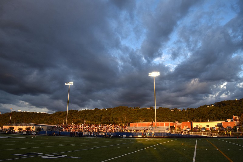A lovely fall sky hangs over Don Patterson Field in Ringgold.