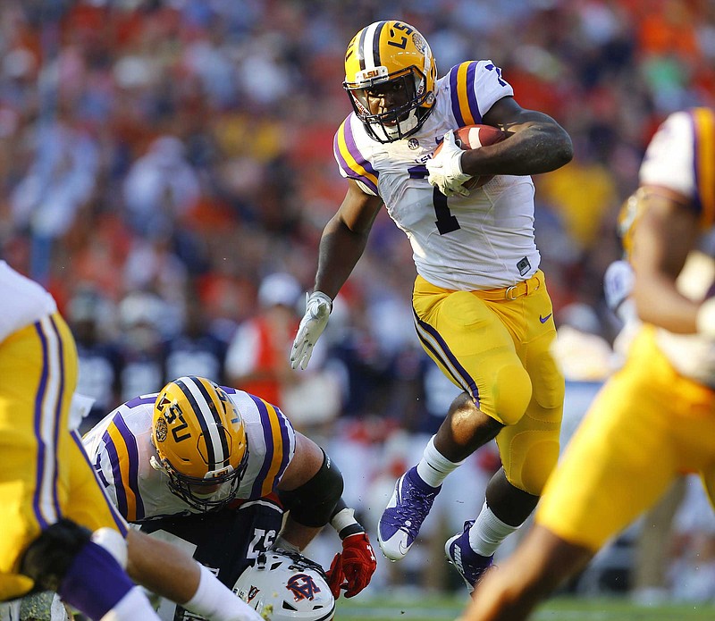 LSU junior tailback Leonard Fournette rushed for 101 yards on 16 carries in last Saturday's 18-13 loss at Auburn, which was the final game of the Les Miles era.