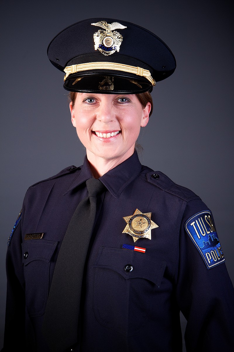 
              FILE - This undated file photo provided by the Tulsa Oklahoma Police Department shows officer Betty Shelby. Police say Tulsa officer Shelby fired the fatal shot that killed Terence Crutcher on Sept. 16, 2016. Shelby's attorney Scott Wood said Thursday, Sept. 29 that she was so hyper-focused on the situation that she didn't hear other officers arrive on the scene or even the deadly gunshot she fired from her handgun. Officer Shelby is expected to enter a not-guilty plea at her arraignment on Friday. (Tulsa Police Department via AP, File)
            