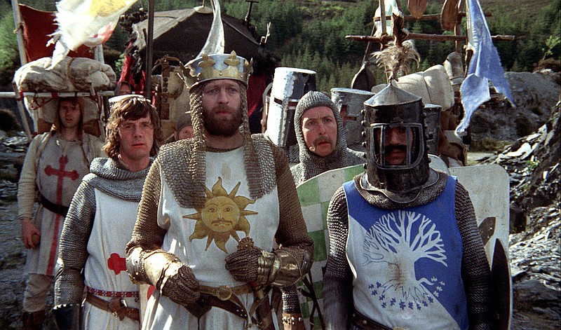 A scene from "Monty Python and the Holy Grail."