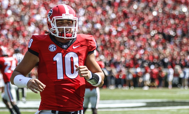 Georgia freshman quarterback Jacob Eason is winning over coaches and teammates with not only his talent but his poise.