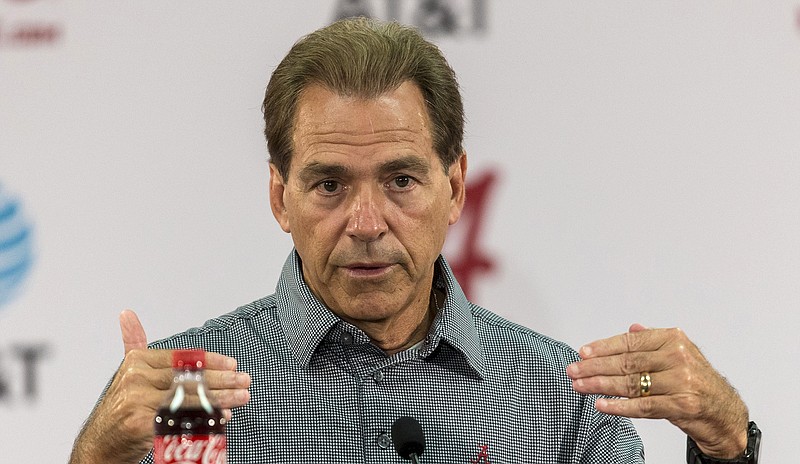 Alabama football coach Nick Saban said he wouldn't support an early signing period for college football unless it came after the season.