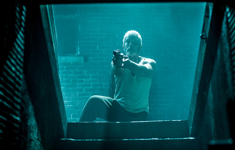 In "Don't Breathe," two men and a woman burglarize a blind veteran's home.