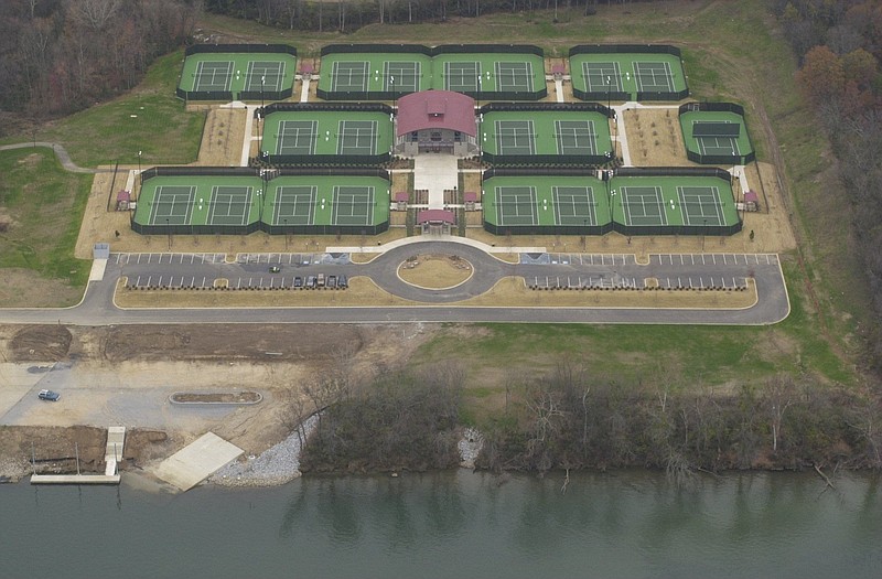 The Champions Club, a city owned Tennis Center on the banks of the Tennessee River near Lupton Drive in Hixson.