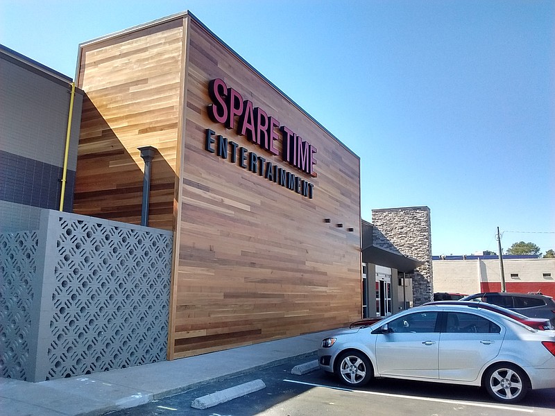 The exterior of Spare Time Chattanooga at 5518 Brainerd Road.