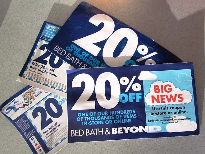 Retailer Bed Bath & Beyond has been freely distributing these popular coupons for years. (News Sentinel/Chuck Campbell)