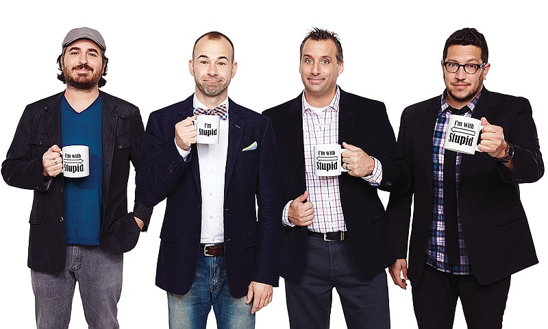 The Tenderloins, a New York-based comedy troupe whose four members — Sal Vulcano, James "Murr" Murray, Joe Gatto, and Brian "Q" Quinn — are the creators, executive producers and stars of the truTV hit series "Impractical Jokers," will bring their hi-jinks to Chattanooga on Sunday, Oct. 16.