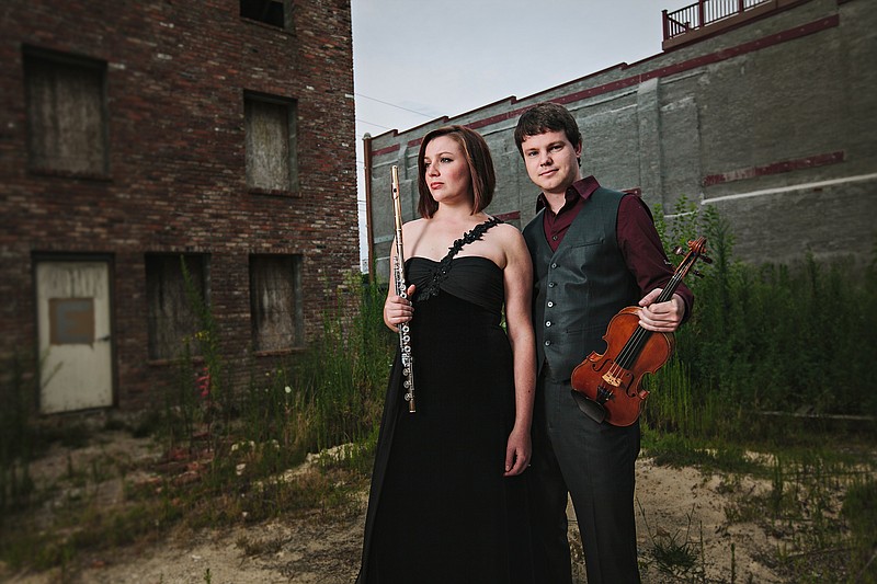 Flutist Kristen Holritz and violinist Josh Holritz are the duo Schaafritz.