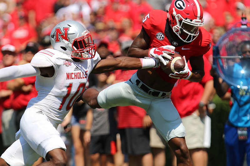 Georgia sophomore receiver Terry Godwin has 13 catches through six games this season, well off the 35 he amassed a year ago.