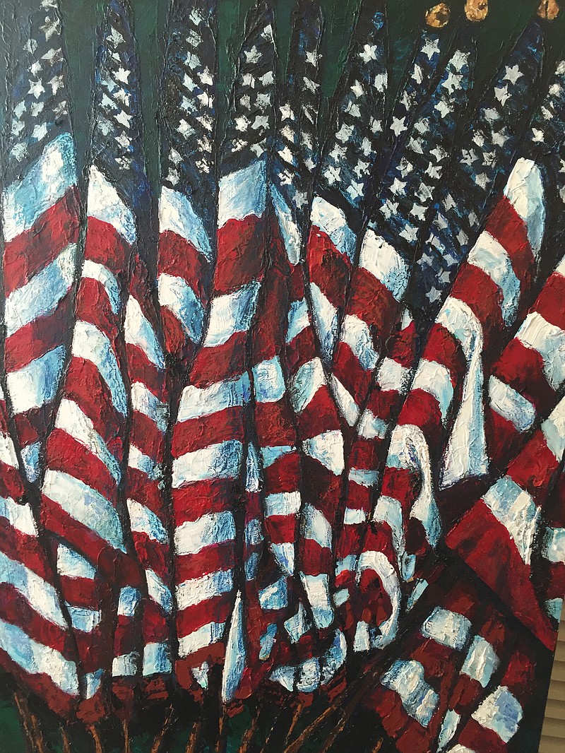 Local artist Sherry Dahrling will be showing recent works with religious and patriotic themes in the next show at Exum Gallery inside St. Paul's Episcopal Church