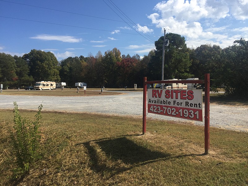 The RV parks near the Watts Bar Nuclear Plant, which housed hundreds of contract workers, are now largely vacant of the nuclear plant workers.