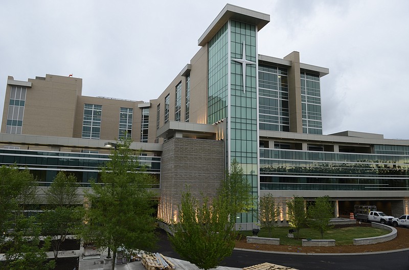 This file photo shows CHI Memorial Hospital in Chattanooga. The hospital's owner is in merger talks with Dignity Health to create a $28 billion conglomerate.