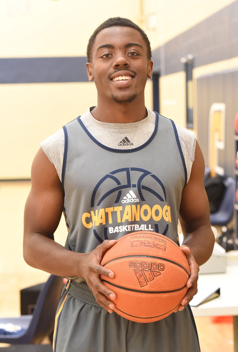 The UTC Mocs basketball team began practice on Thursday.
New players include Makale Foreman (3).