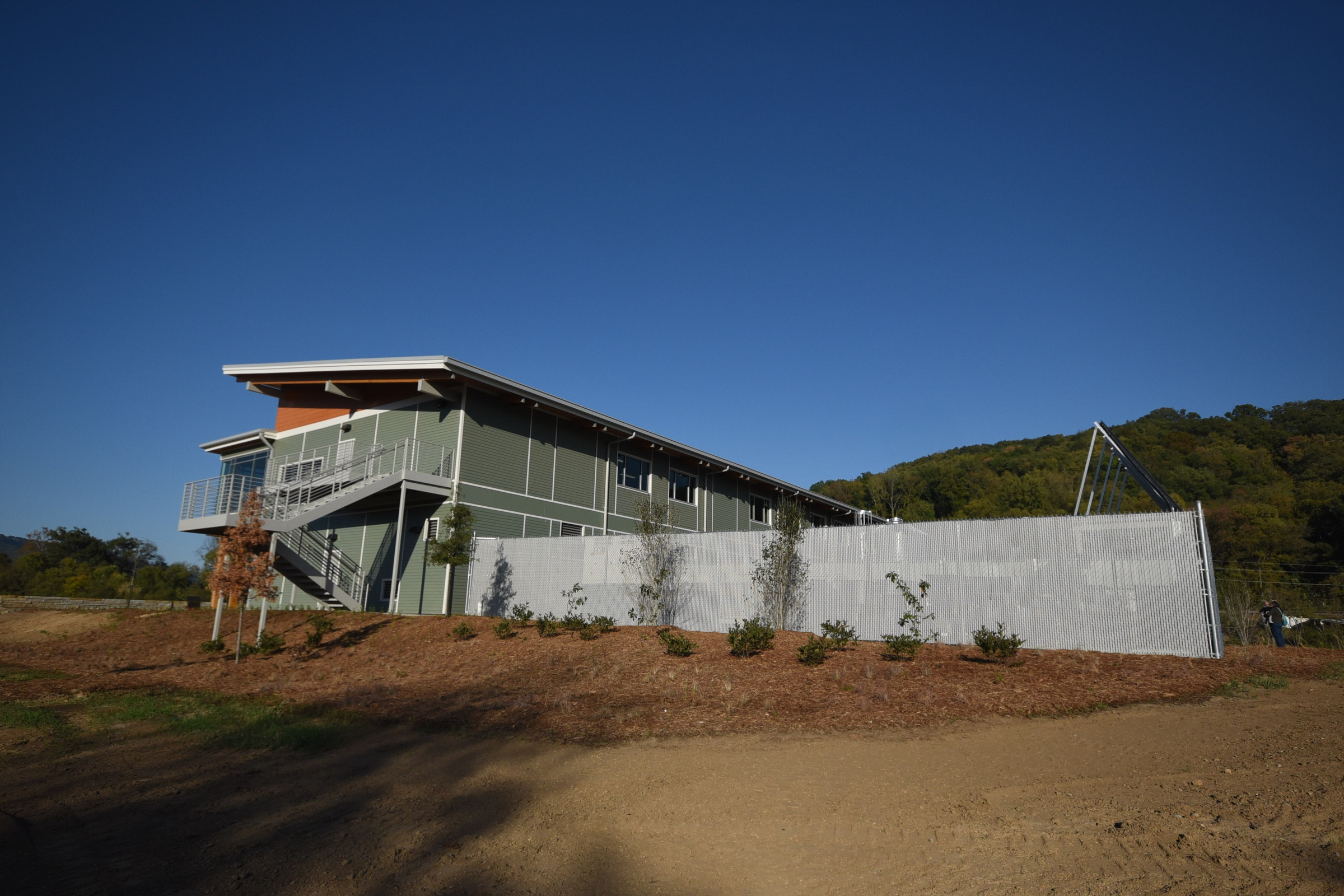 Tennessee Aquarium Conservation Institute is directly on the banks of the Tennessee River near the Baylor School campus.
