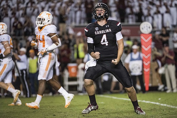 SC Stunner: South Carolina Tops No. 18 Tennessee 24-21 | Chattanooga ...