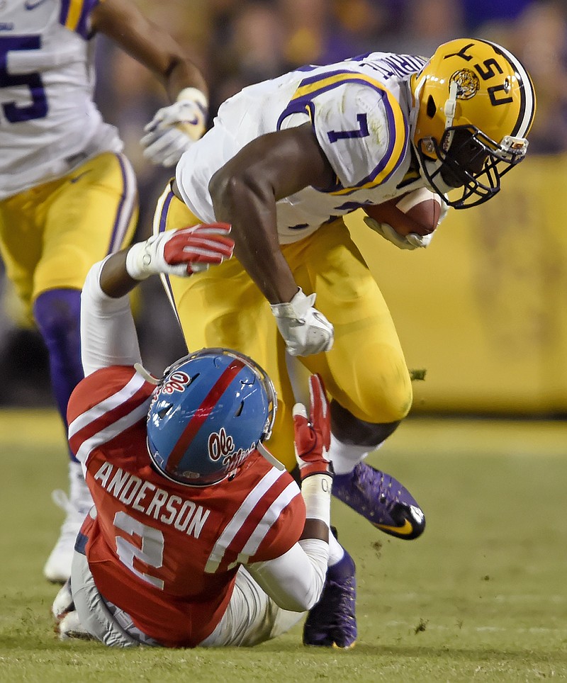 LSU junior tailback Leonard Fournette shredded the Ole Miss defense for 284 yards on 16 carries on Oct. 22, when the Tigers rolled to a 38-21 win in Baton Rouge. The Tigers host Alabama this week.