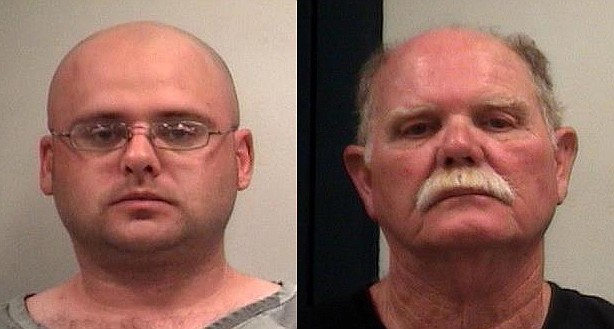 Todd Thomas Stone, left, and Jerry Nabors have been charged with starting two of the more than 150 wildfires firefighters have battled during the ongoing drought in the greater Chattanooga area.