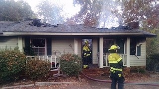 A house was destroyed by fire today, Nov. 8, in Ooltewah.