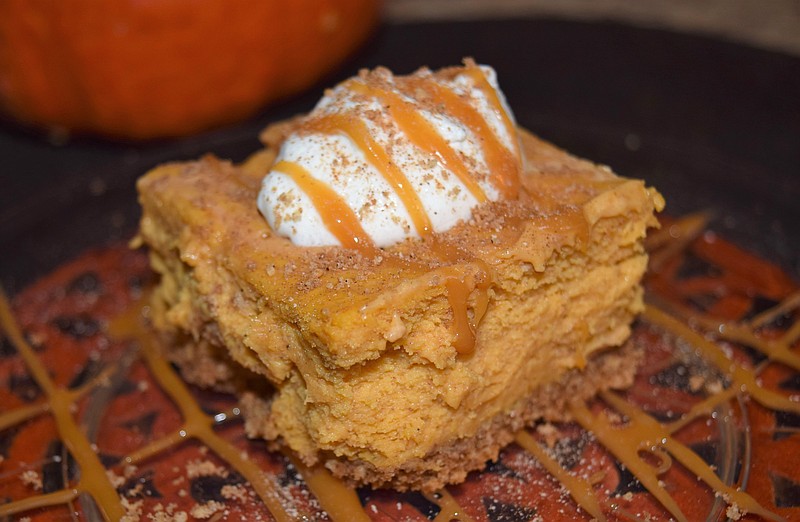 Maple-Pumpkin Bars will give you the taste of pumpkin but not in a pie.