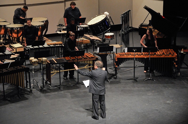 The UTC Percussion Ensemble performs at last year's Beat Hunger concert.