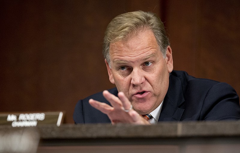 In this Sept. 18, 2014 file photo, then-Rep. Mike Rogers, R-Mich., questions witnesses during a full committee hearing on the threat posed by Islamic extremists, on Capitol Hill in Washington. (AP Photo/Manuel Balce Ceneta, File)