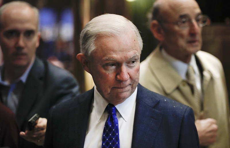 
              FILE - In this Nov. 15, 2016 file photo, Sen. Jeff Sessions, R-Ala., arrives at Trump Tower in New York. As one of President-elect Donald Trump’s closest and most consistent allies, Sessions is a likely pick for a top post in his administration. But the last time Sessions faced Senate confirmation it didn’t go well. (AP Photo/Carolyn Kaster, File)
            