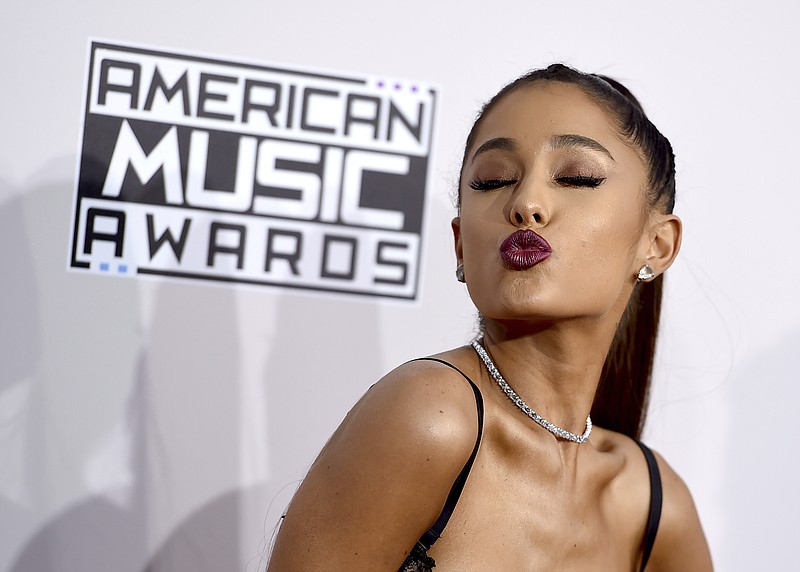Ariana Grande arrives at the American Music Awards at the Microsoft Theater on Sunday, Nov. 20, 2016, in Los Angeles. (Photo by Jordan Strauss/Invision/AP)

